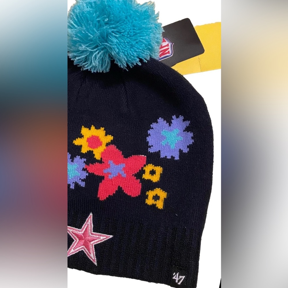 Dallas Cowboys '47 Kids Beanie With Pom Knit Cap Youth NFL Hat